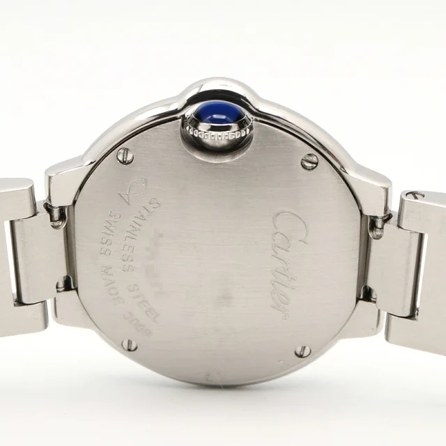 Cartier Ballon Bleu Stainless Steel Watch in Blue from LuxUness, photo 2 of 2