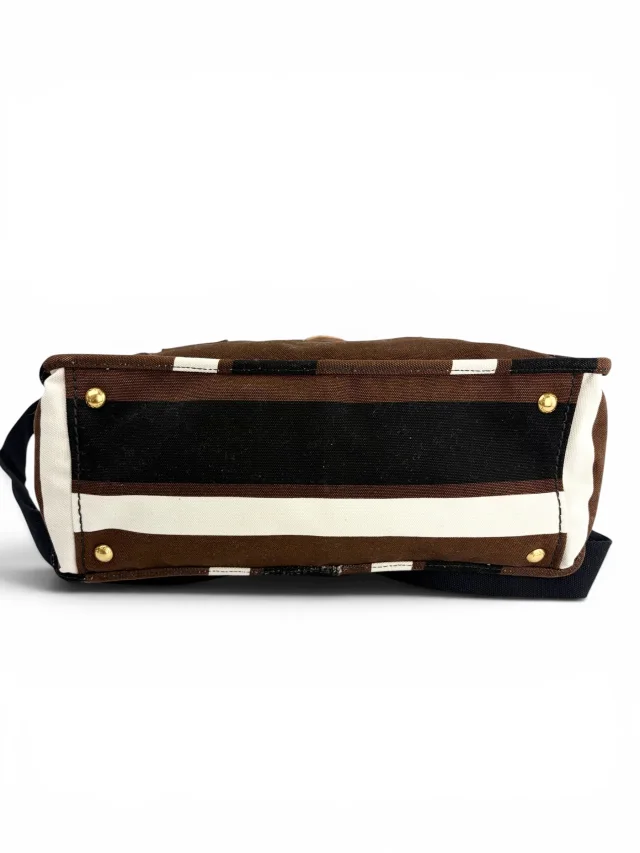 Prada Canapa Righe Top Handle Tote in Suede from Season 2 Consign, photo 4 of 4