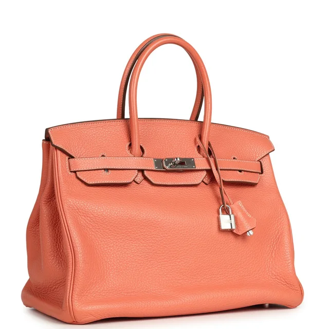 Hermès Birkin 35 Crevette Clemence Palladium Hardware in Clemence leather from Madison Avenue Couture, photo 2 of 2
