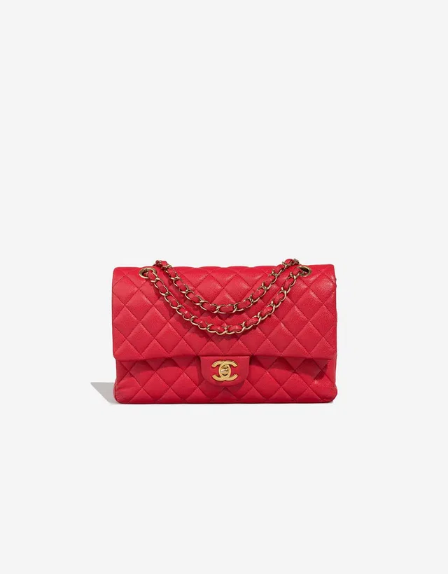 Chanel Timeless Medium Caviar Red in Red Caviar leather from SACLÀB