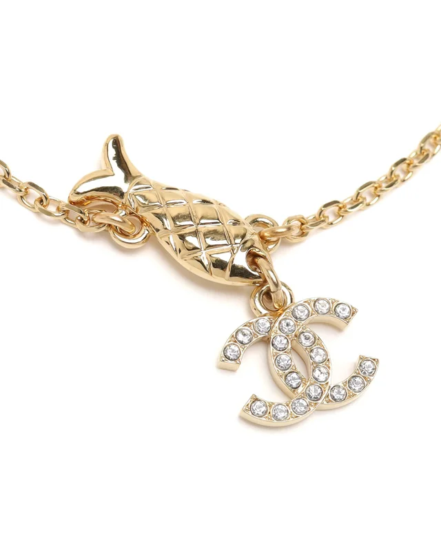 Chanel CC Logo Fish Charm Bracelet from A Retro Tale, photo 2 of 3