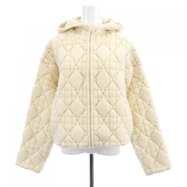 Dior Cannage Wool & Cashmere Blend Jacket in Cashmere from The Reluxe