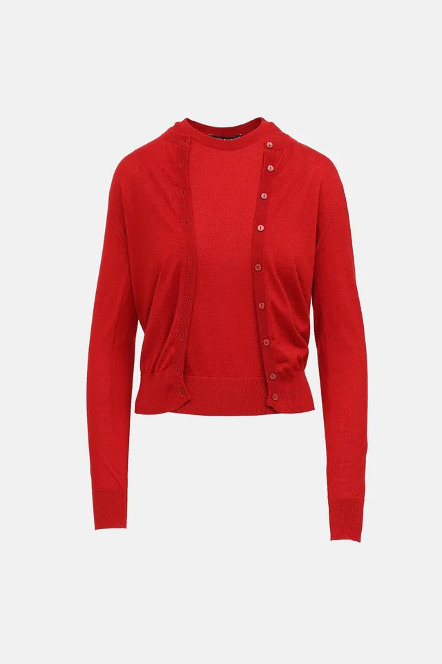Dolce & Gabbana Knit Cardigan Two Piece Set from VSP Consignment