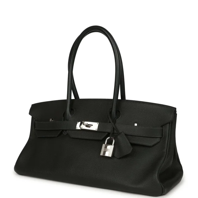 Hermès Vintage Shoulder Birkin 42 JPG Vert Fonce Togo Palladium Hardware in Green Togo from Madison Avenue Couture, photo 1 of 1