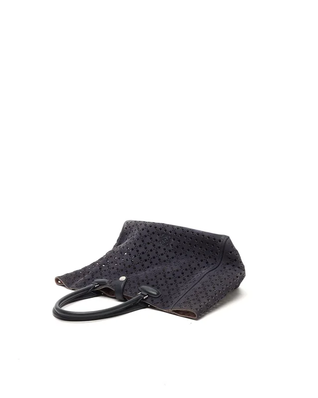 Loewe Leo Shopper Tote Bag in Suede from A Retro Tale, photo 4 of 9