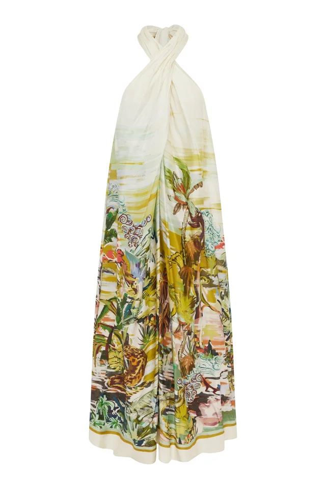 2601 - SUMMER 26 JUNGLE BOOGIE SILK HALTER DRESS from Alemais, photo 1 of 1