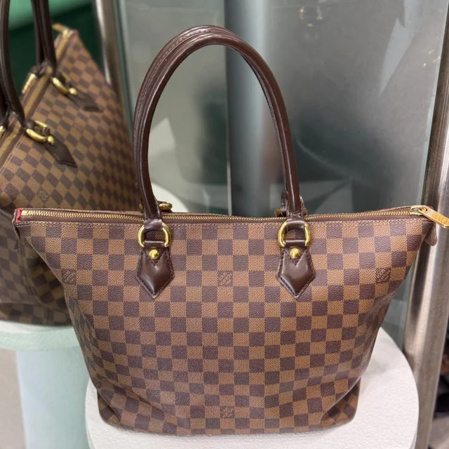 Louis Vuitton Damier Brown Checked Neverfull in Brown Coated canvas from Revivre Luxury Consignment