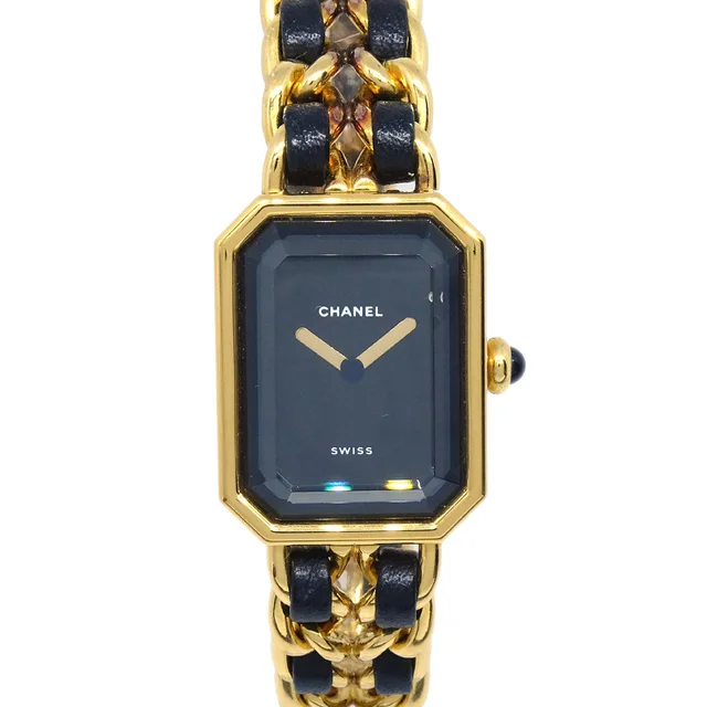Chanel Premiere Watch Gold #L in Gold Leather from AMORE Vintage Tokyo