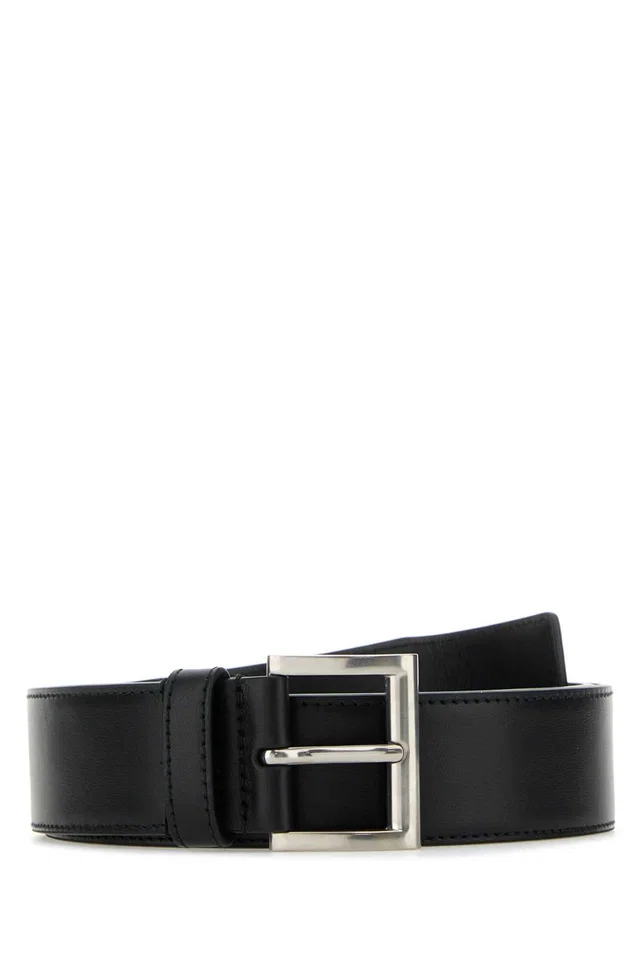 Prada Belt — Black Exterior: Calf in Black Leather from HEWI
