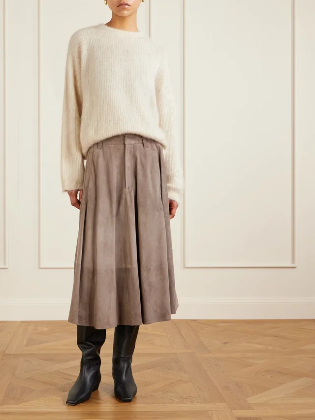 BRUNELLO CUCINELLI Ribbed-knit sweater in Beige, photo 2 of 2 from NET-A-PORTER (Canada)
