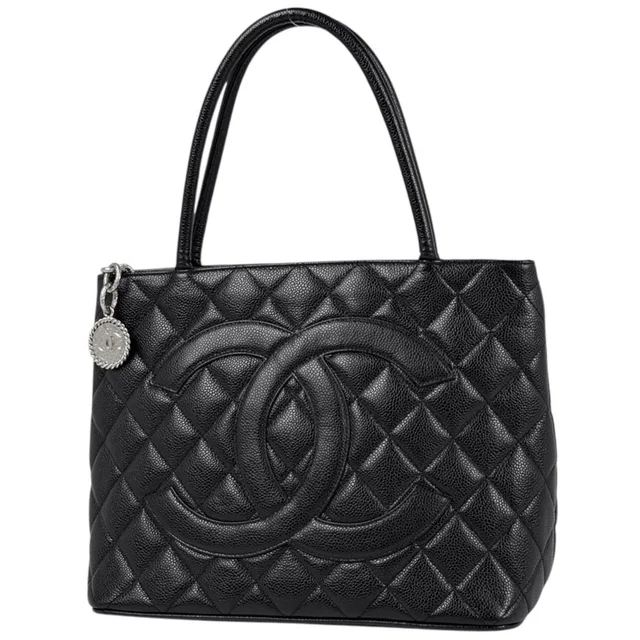 Chanel Reissue Tote Bag Caviar Leather Black in Black Caviar leather from The Reluxe