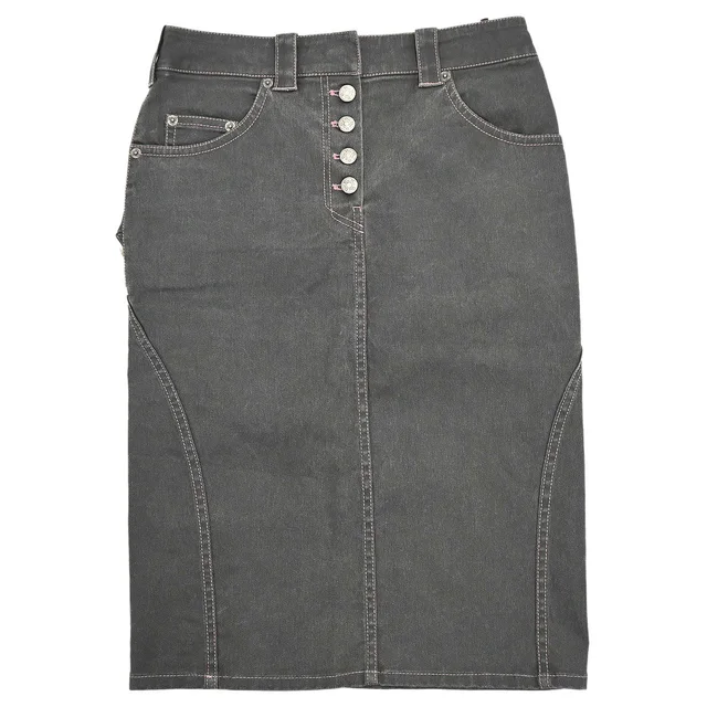 Dior 2003 Denim Skirt Black #36 in Black Denim from AMORE Vintage Tokyo