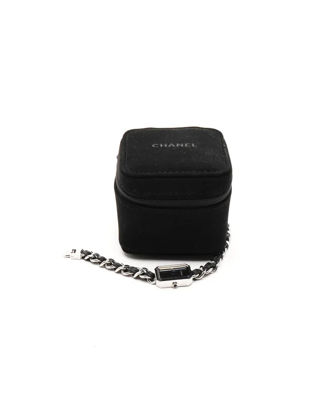 Chanel Première Chaîne 16mm Stainless Steel Black Dial Watch in Black from A Retro Tale, photo 9 of 9