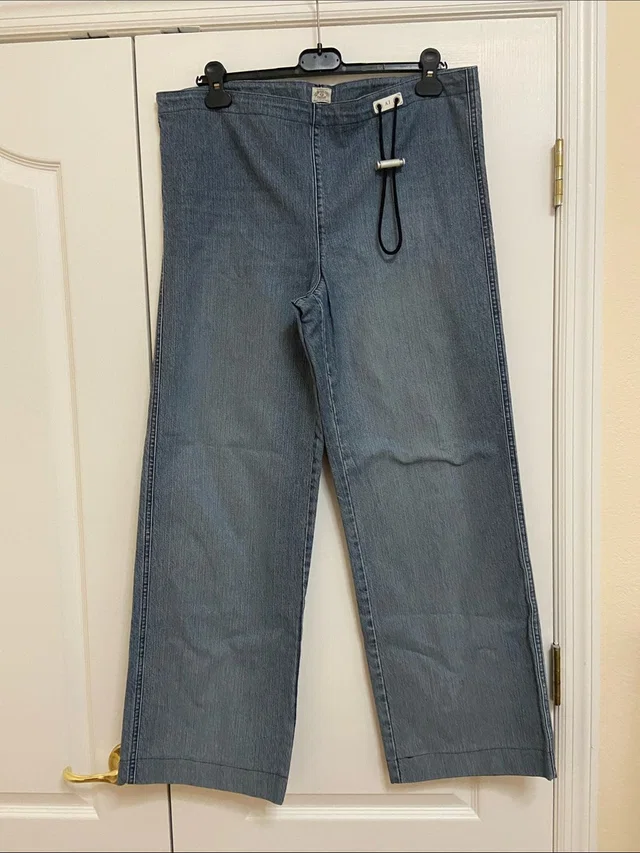 Giorgio Armani Jeans Light Blue Denim Drawstring Jeans in blue Denim from Poshmark, photo 1 of 1