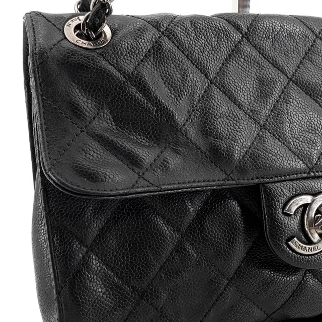 Chanel Black 2013 caviar-quilted CC Crave shoulder bag in Black Caviar leather from Sign of the Times, photo 11 of 11