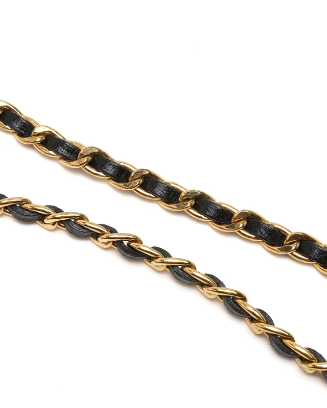 Chanel Ribbon Coco Leather Chain Choker in Leather from A Retro Tale, photo 4 of 4