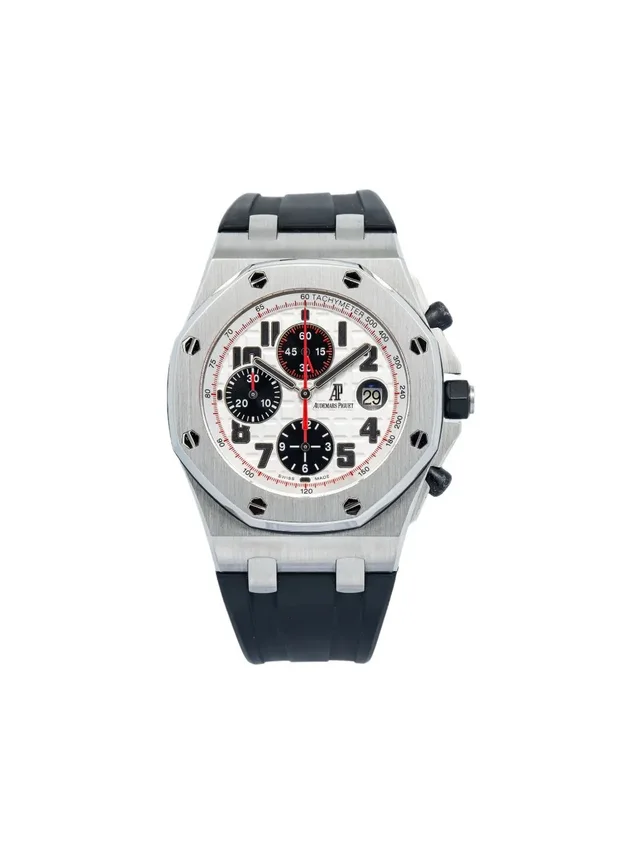 Audemars Piguet pre-owned Royal Oak Offshore 42mm - men - Rubber/stainless steel - One Size - White in white from Farfetch