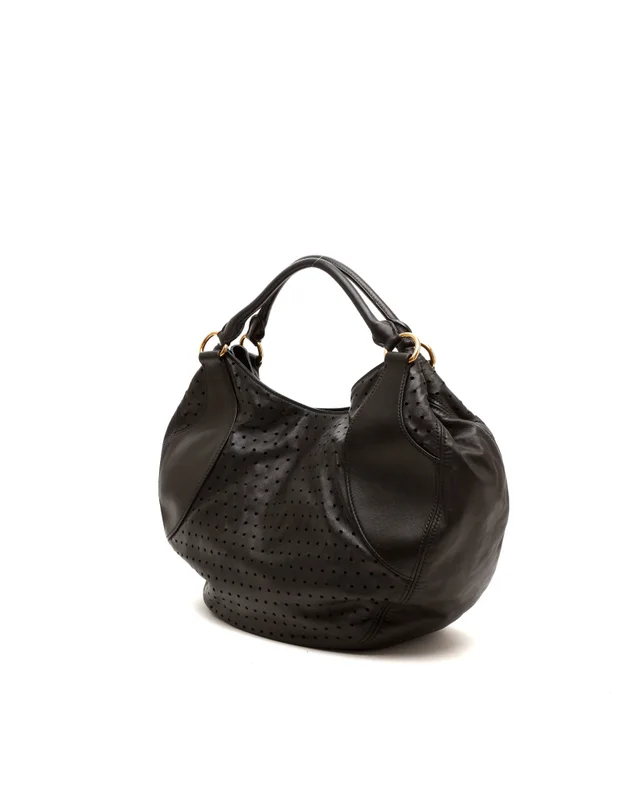 Miu Miu Perforated Hobo Bag in Leather from A Retro Tale, photo 2 of 7