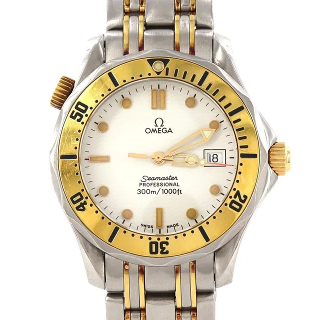 Omega Seamaster Professional Two-Tone Stainless Steel X Yellow Gold Quartz Watch in gold from Poshmark