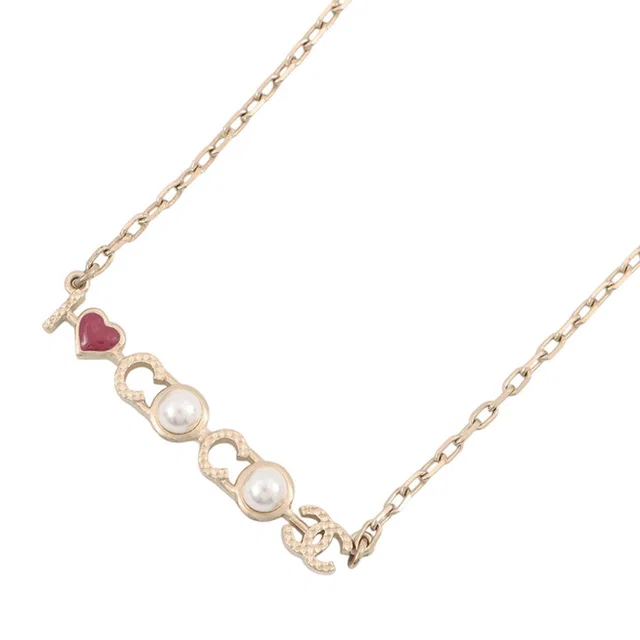 Chanel I LOVE COCO NecklaceA98208 Metal Faux Pearl from GALLERY RARE