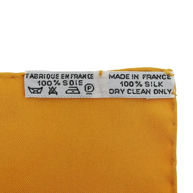 Hermès Carré 90 Silk Scarf l'ARBRE de SOiE Orange/Multi in Orange Silk from VINTAGE QOO TOKYO, photo 7 of 7