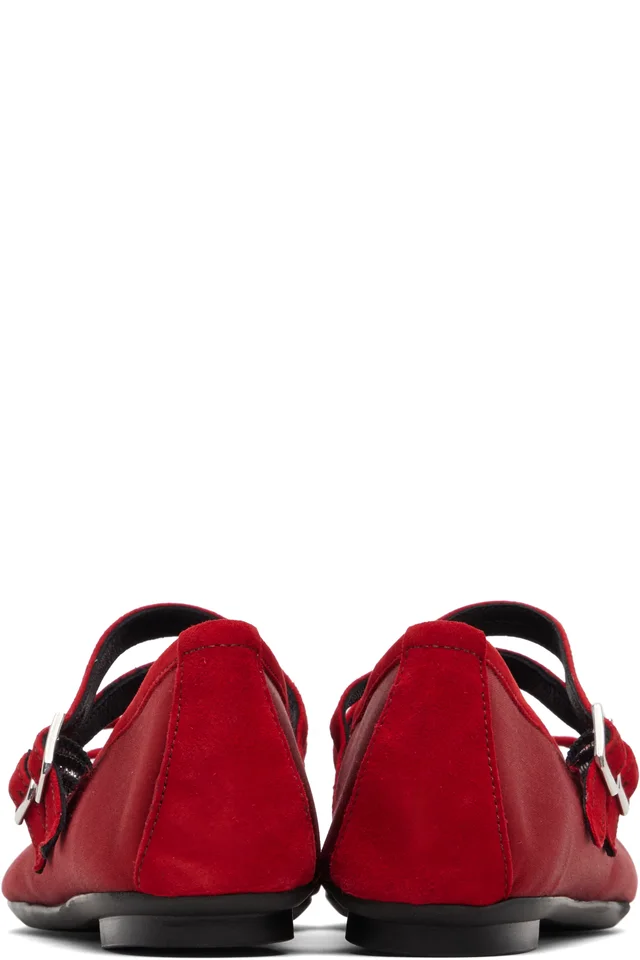 Hai Red Reqins Edition Hemily Ballerina Flats, photo 2 of 5 from SSENSE