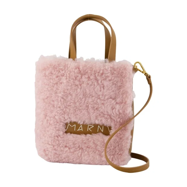 Marni Tote Bag — Pink Lambskin in Pink Lambskin from HEWI