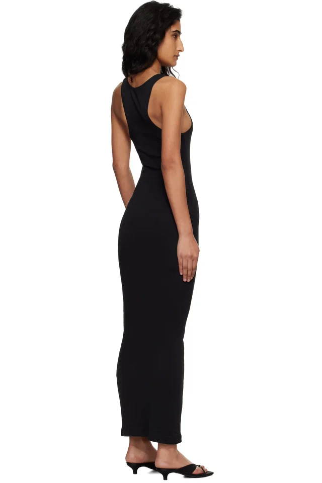 Entire Studios Black Muscle Tank Midi Dress, photo 3 of 4 from SSENSE