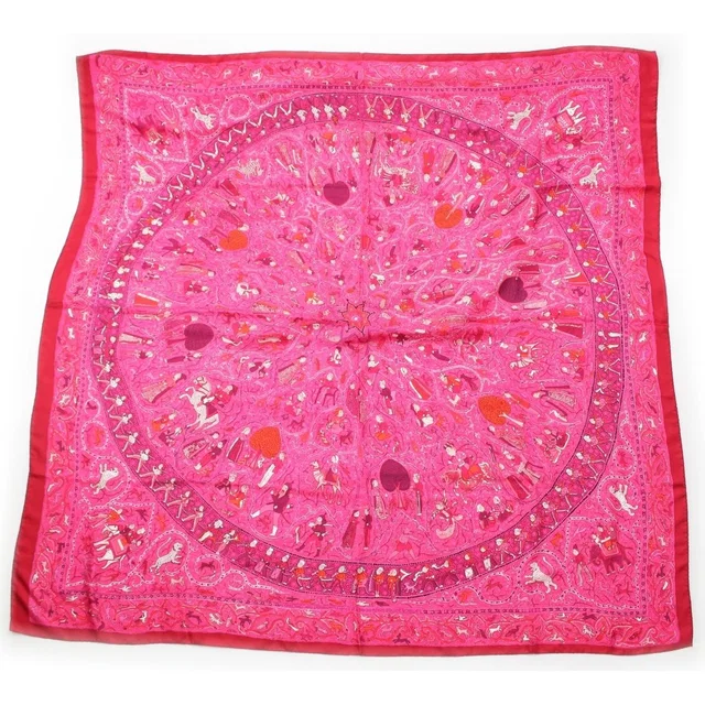Hermès Carre Silk Avec L'aimable Autorisation du Lalbhai Dalpatbhai Institute in Silk from The Reluxe