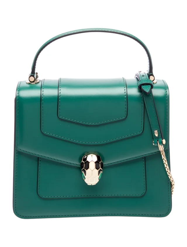 Bvlgari Leather Serpenti Forever Medium in green Leather from The RealReal