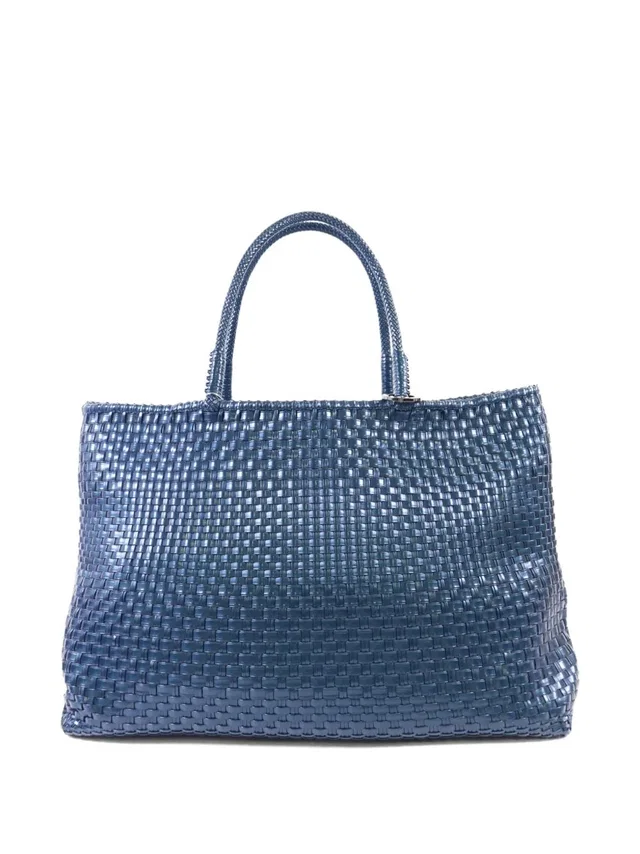 Anteprima woven tote bag - unisex - PVC - One Size - Blue in blue Woven leather from Farfetch