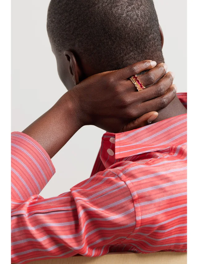 SUZANNE KALAN 18-karat gold, sapphire and diamond ring in Metallic, photo 2 of 2 from NET-A-PORTER (Canada)