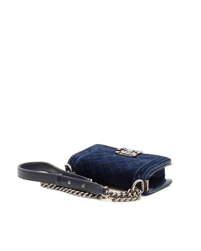 Chanel Small Velvet Boy Bag in Velvet from A Retro Tale, photo 4 of 9