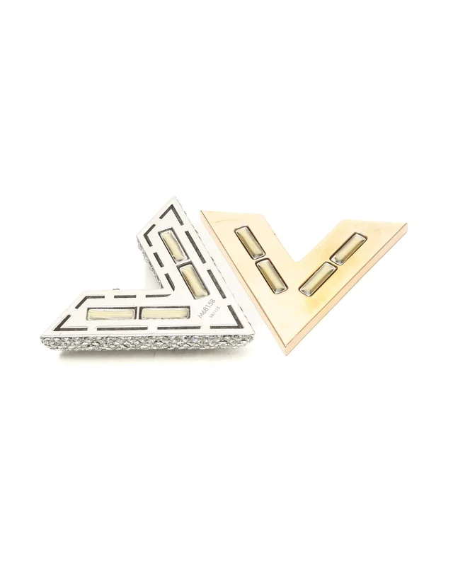 Louis Vuitton Essential V Rhinestone Brooch from A Retro Tale, photo 3 of 5
