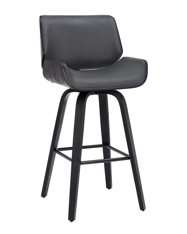 Armen Living Tyler 30in Bar Height Swivel Wood Bar Stool, image 1 of 1 from Rue La La