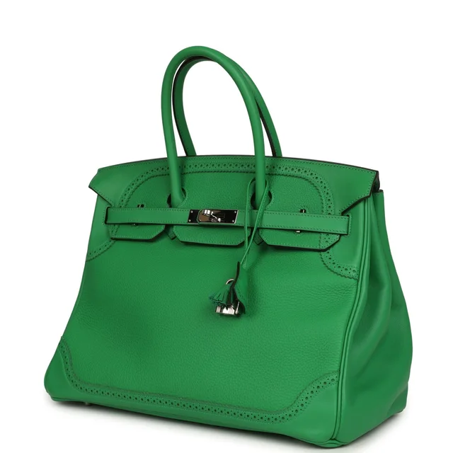 Hermès Birkin Ghillies 30 Bambou Togo, Swift Palladium Hardware in Togo leather from Madison Avenue Couture, photo 2 of 2