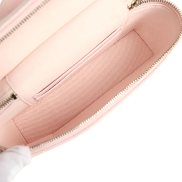 Chanel Top Handle Long Vanity Case in Pink Caviar leather from Madison Avenue Couture, photo 8 of 9