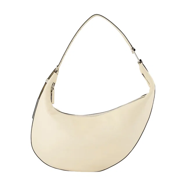 Marni Calfskin Leather Crescent Shoulder Bag — White in White Calfskin from HEWI