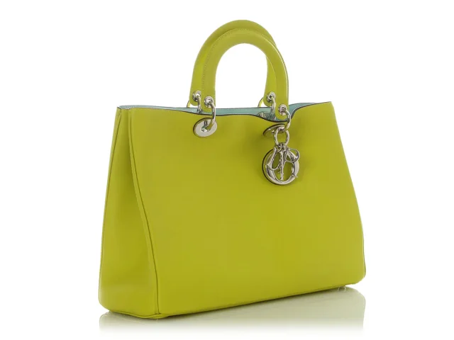Dior Large Green Diorissimo Tote in Green Leather from Ann's Fabulous Finds, photo 6 of 10