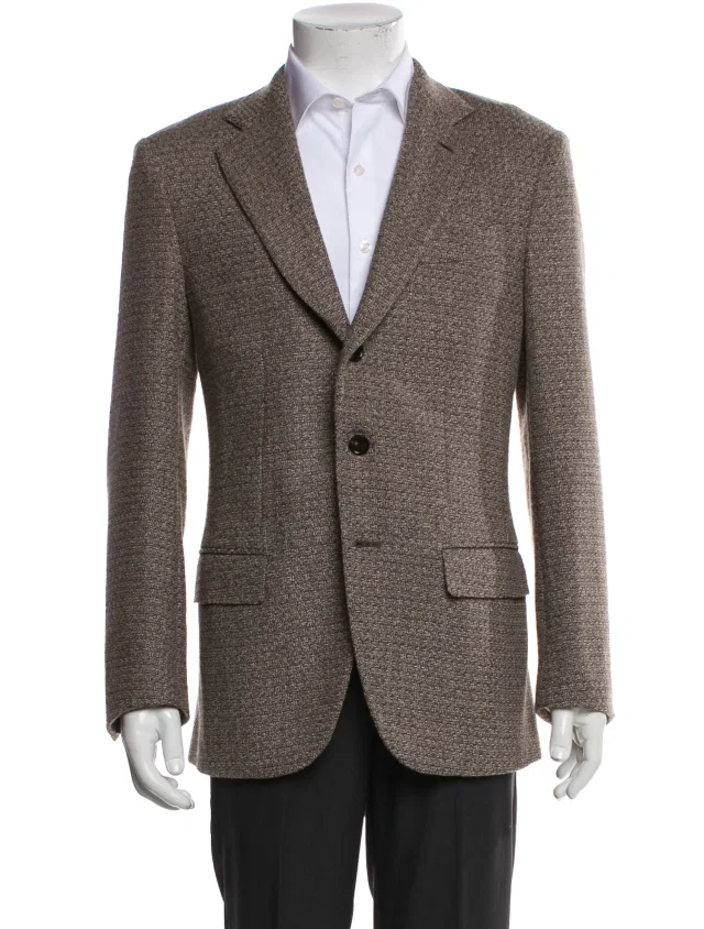 Loro Piana Pecora Nera Virgin Wool Blazer in multicolor Wool from The RealReal