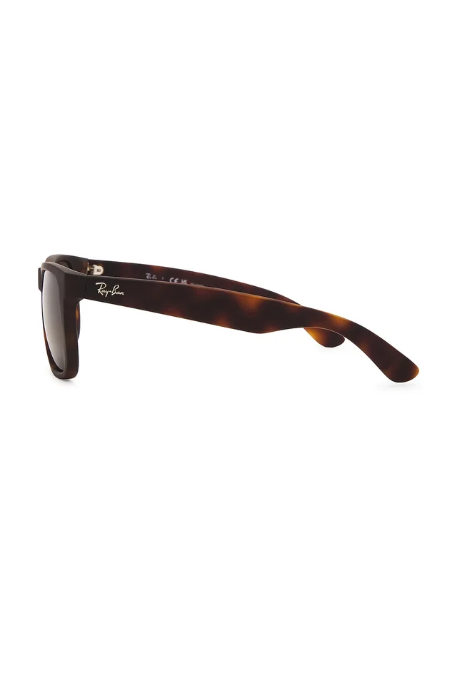 Ray-Ban Justin Polarized Square Sunglasses in Black, photo 3 of 3 from REVOLVE (Canada)