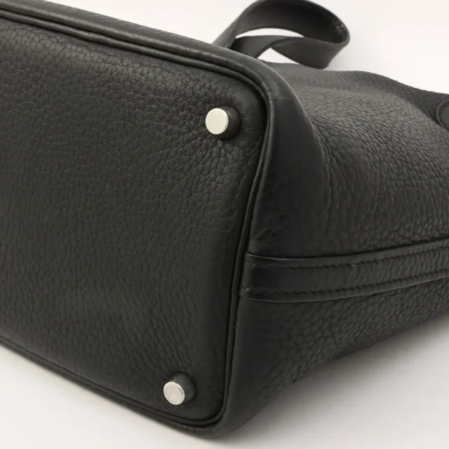 Hermès 2006 Picotin PM Black in Black Clemence leather from VINTAGE QOO TOKYO, photo 9 of 12