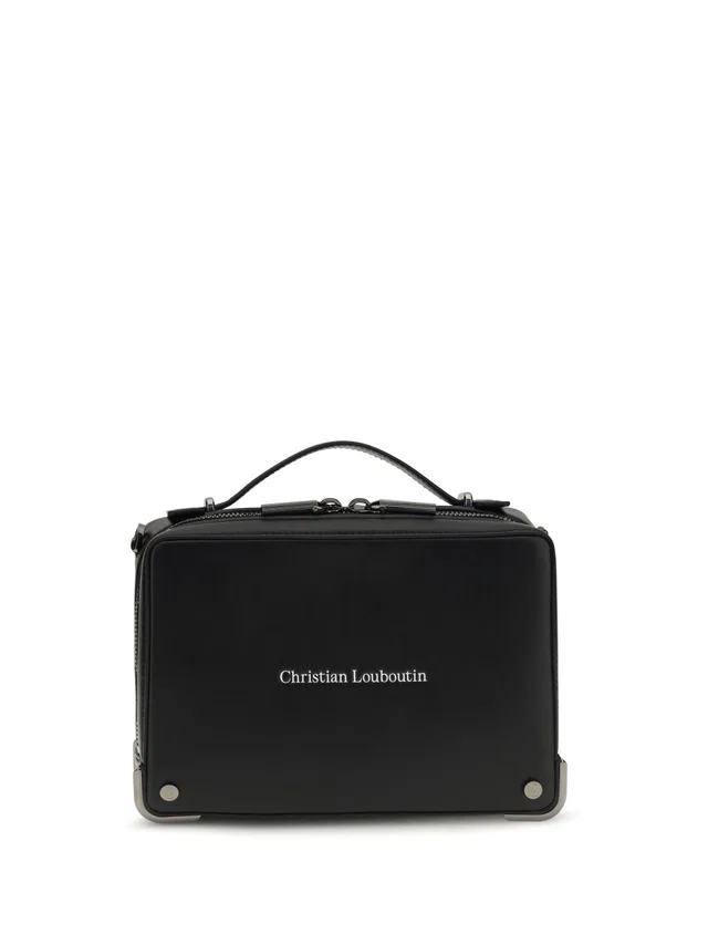 Christian Louboutin Briefcase — Black Calf Leather Bos Taurus Bag in Black Calfskin from HEWI