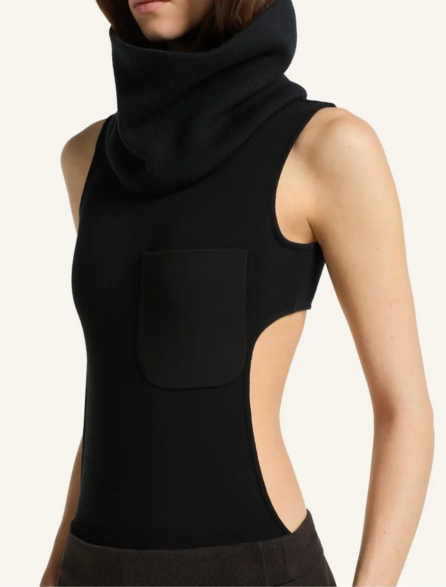 Courreges high-neck cut-out bodysuit, photo 5 of 5 from SENSER