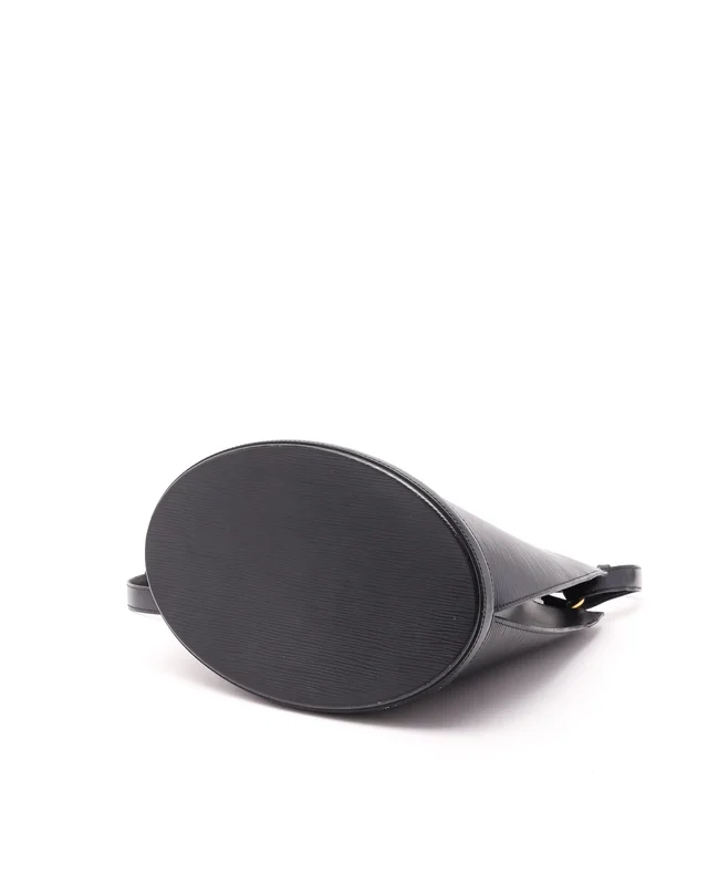Louis Vuitton Epi Black Cluny Shoulder Bag in Black Leather from A Retro Tale, photo 4 of 9