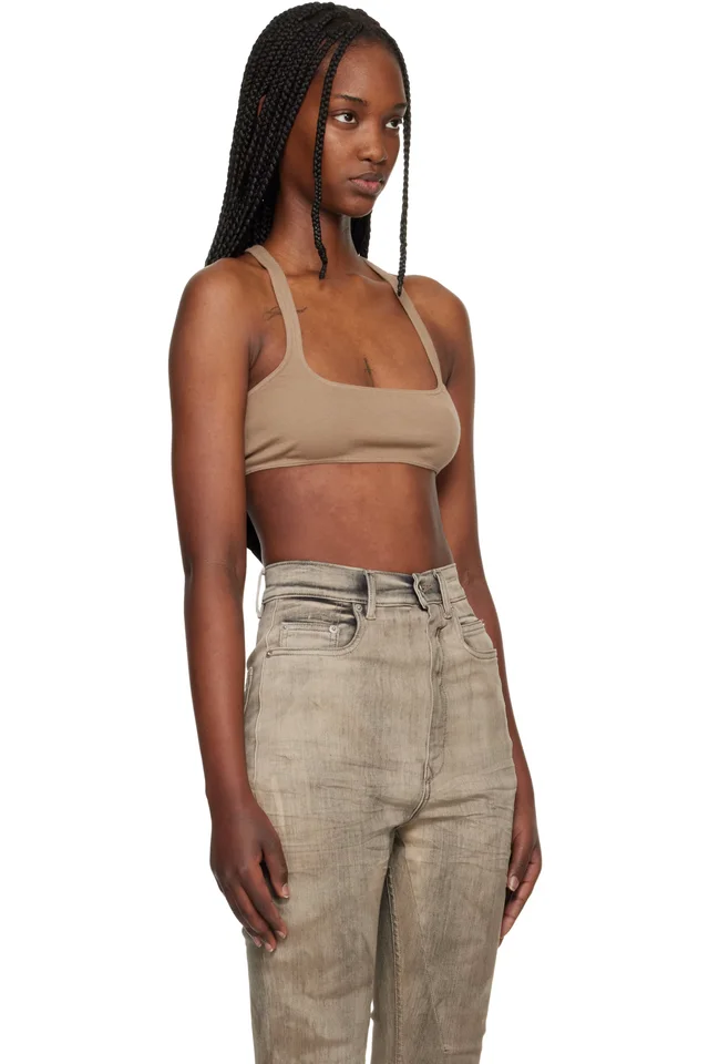 Rick Owens DRKSHDW Tan Temple Unhorny Top, photo 2 of 4 from SSENSE