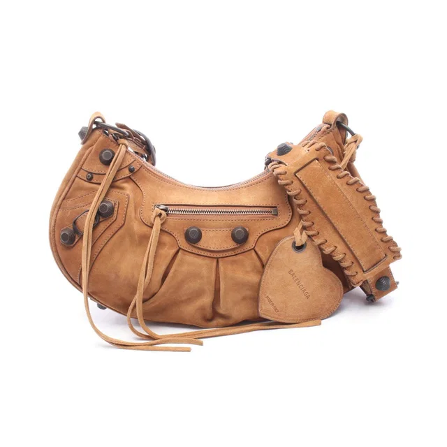 Balenciaga Le Cagole suede shoulder bag in Suede from LuxUness