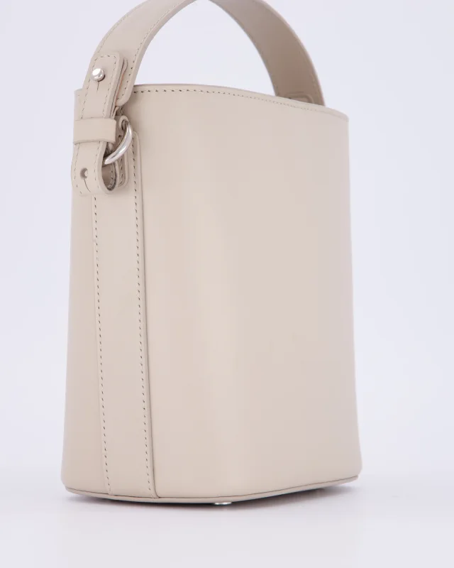 Loro Piana Beige Crossbody Bucket Bag in Beige Calfskin from Sellier, photo 11 of 18