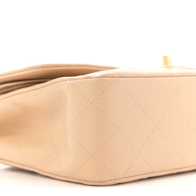 Chanel Caviar Quilted Medium Double Flap Beige in Beige Caviar leather from FASHIONPHILE, photo 9 of 10