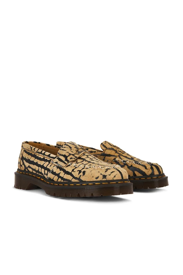 Dr. Martens Wild Mohwalk Refined Loafer in Teak & Black, photo 3 of 7 from REVOLVE (Canada)